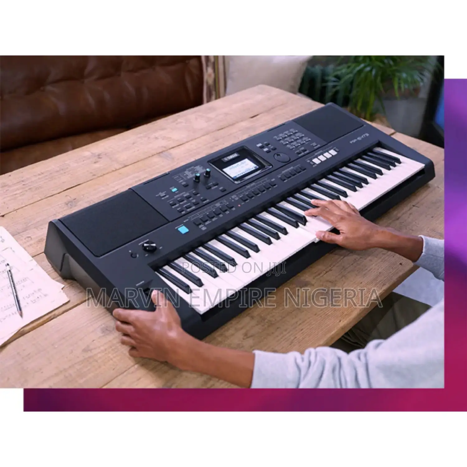 Yamaha PSR-E473 Touch Sensitive Keyboard 5 Octaves_ 61 Keys