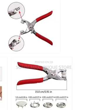 Plier Tool 9.5mm Snap Fasteners Tool Kit Prong Snaps Buttons