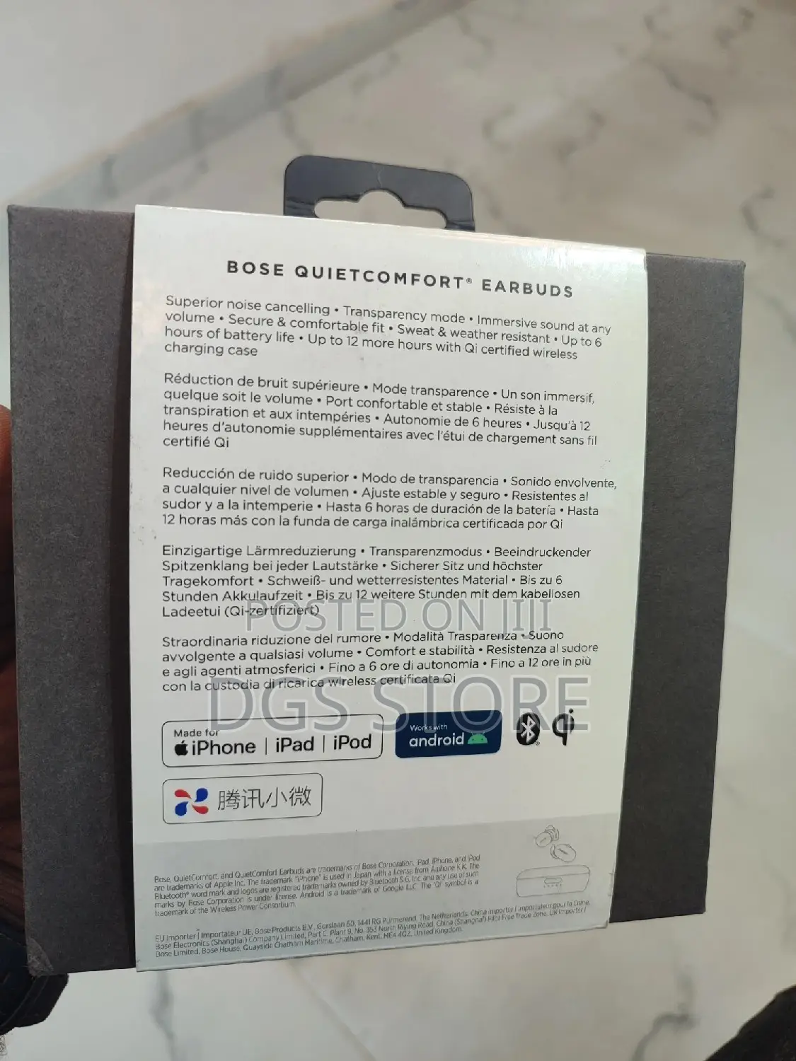 Boise Quietcomfort Earbuds Bluetooth Limited Edition
