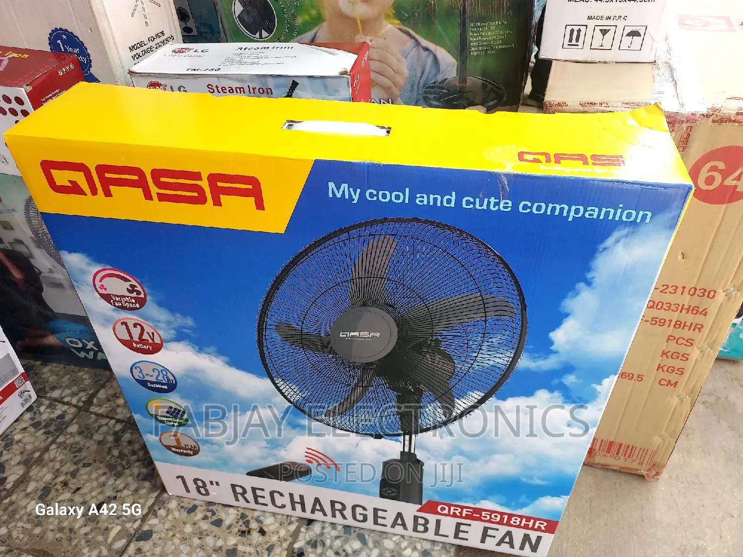 Qasa Rechargeable Fan