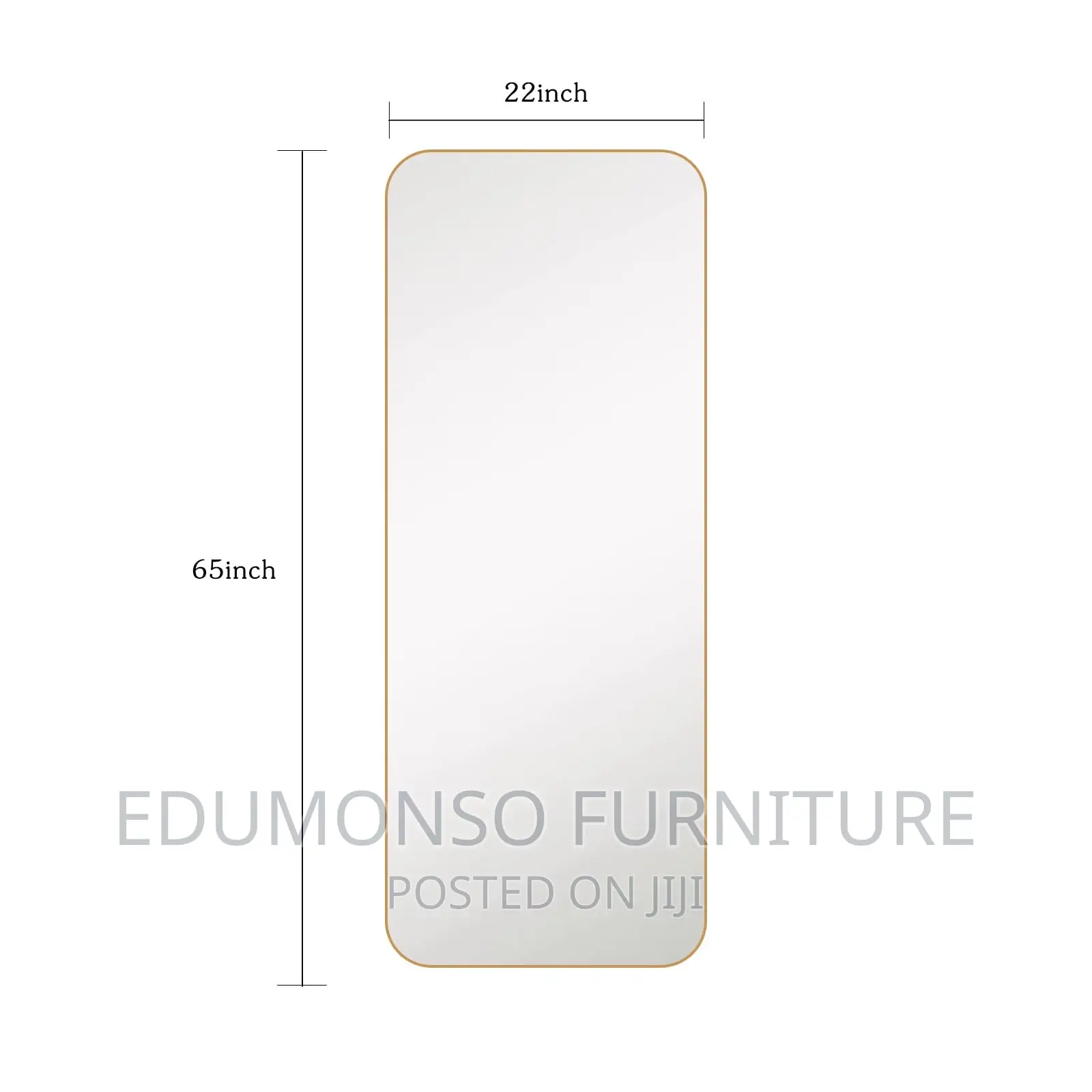 Full Length Mirror Rounded Corner Rectangle Floor Mirror