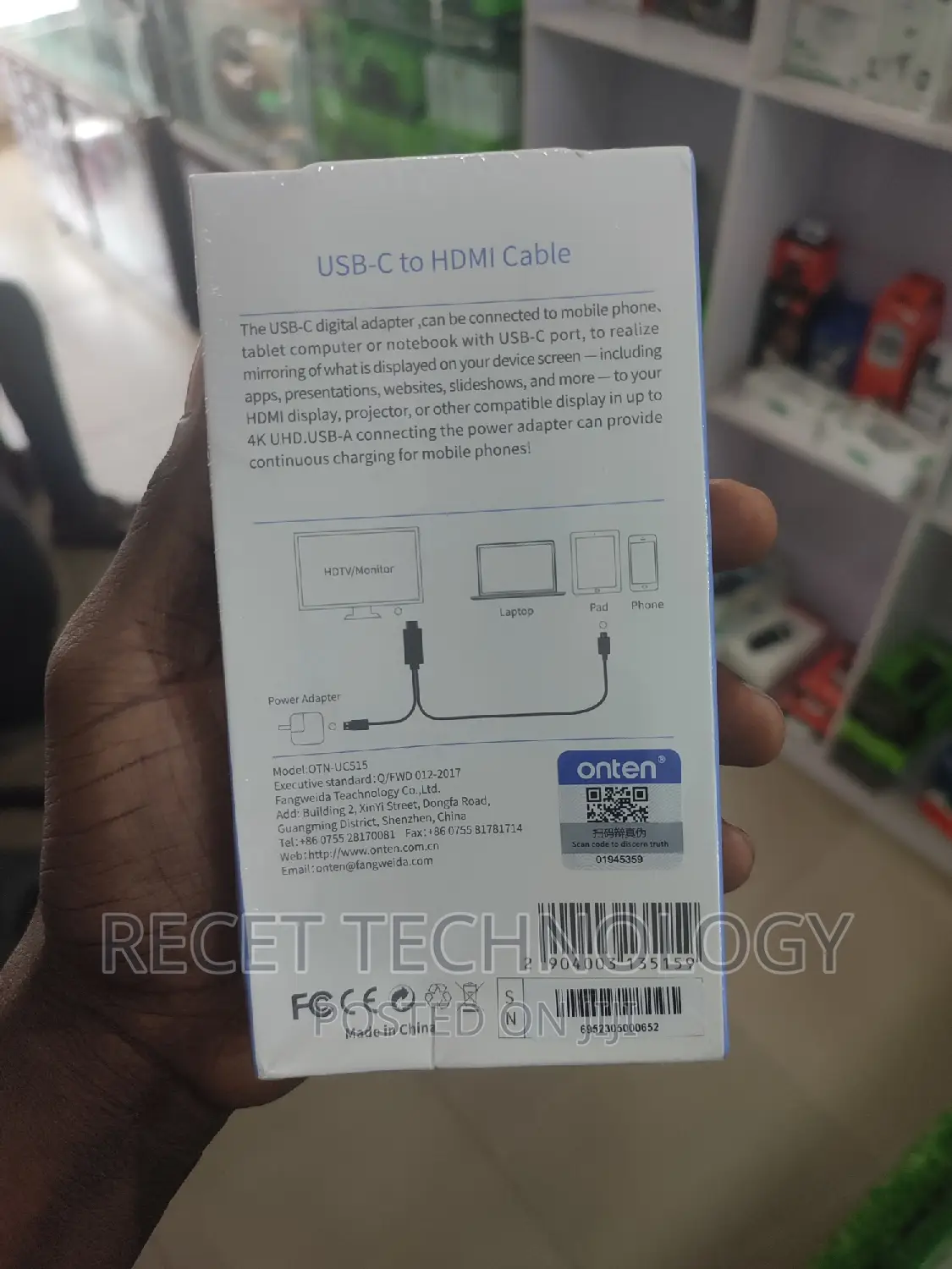 Usb Type C to HDMI Cable