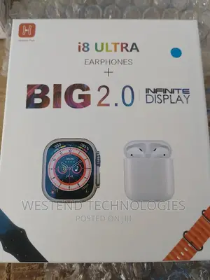 Ultra 8 Smart Watch With Earpod Combo