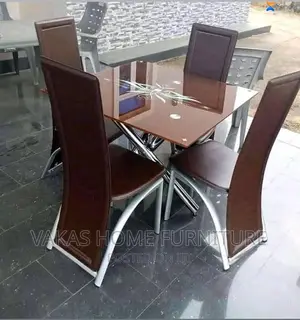 4 Seater Glass Dining Top Table