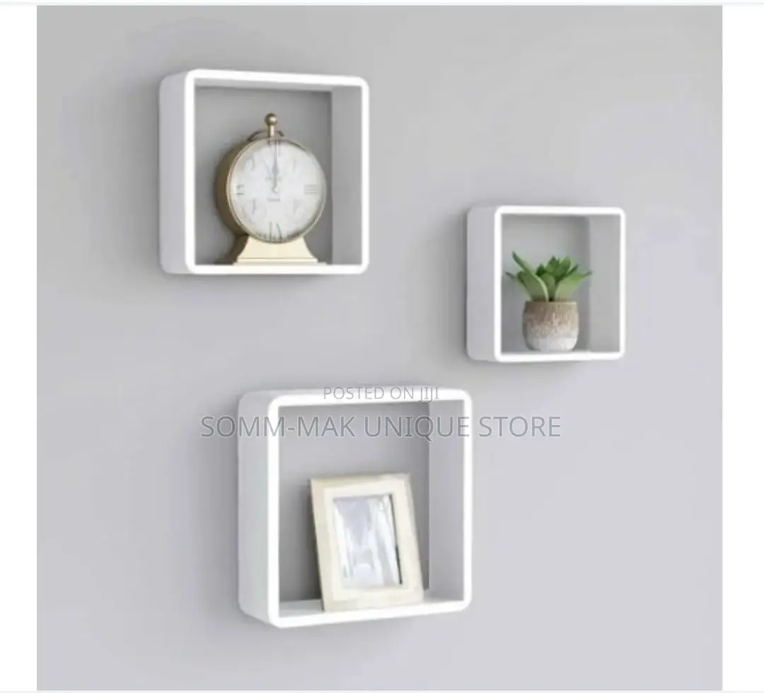 Decorative Wall Cubes -3 in 1- White