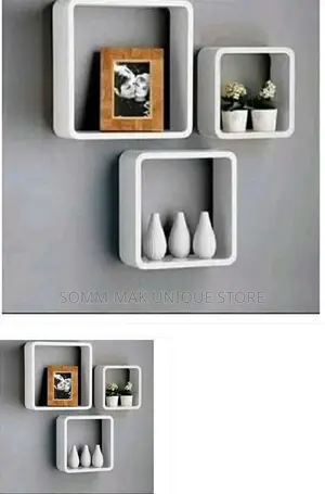 Decorative Wall Cubes -3 in 1- White