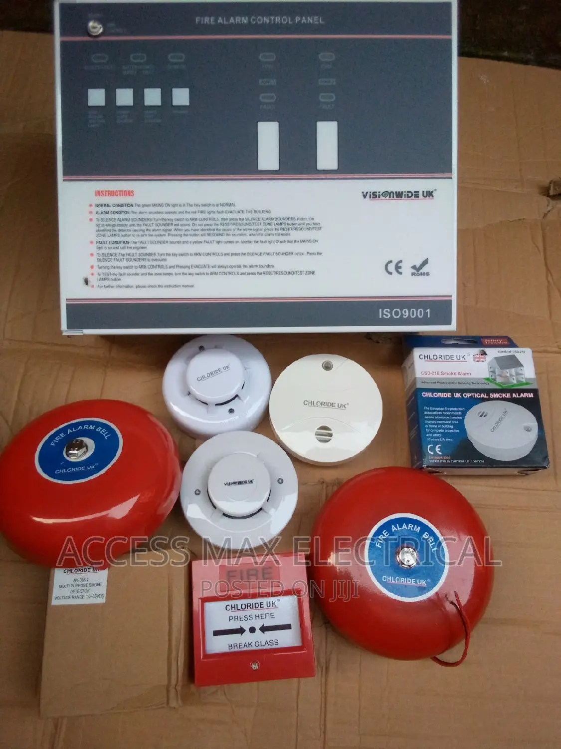 Control Panel. Smoke Detector. Break Glass. Sounder Bell - Access MAX ...