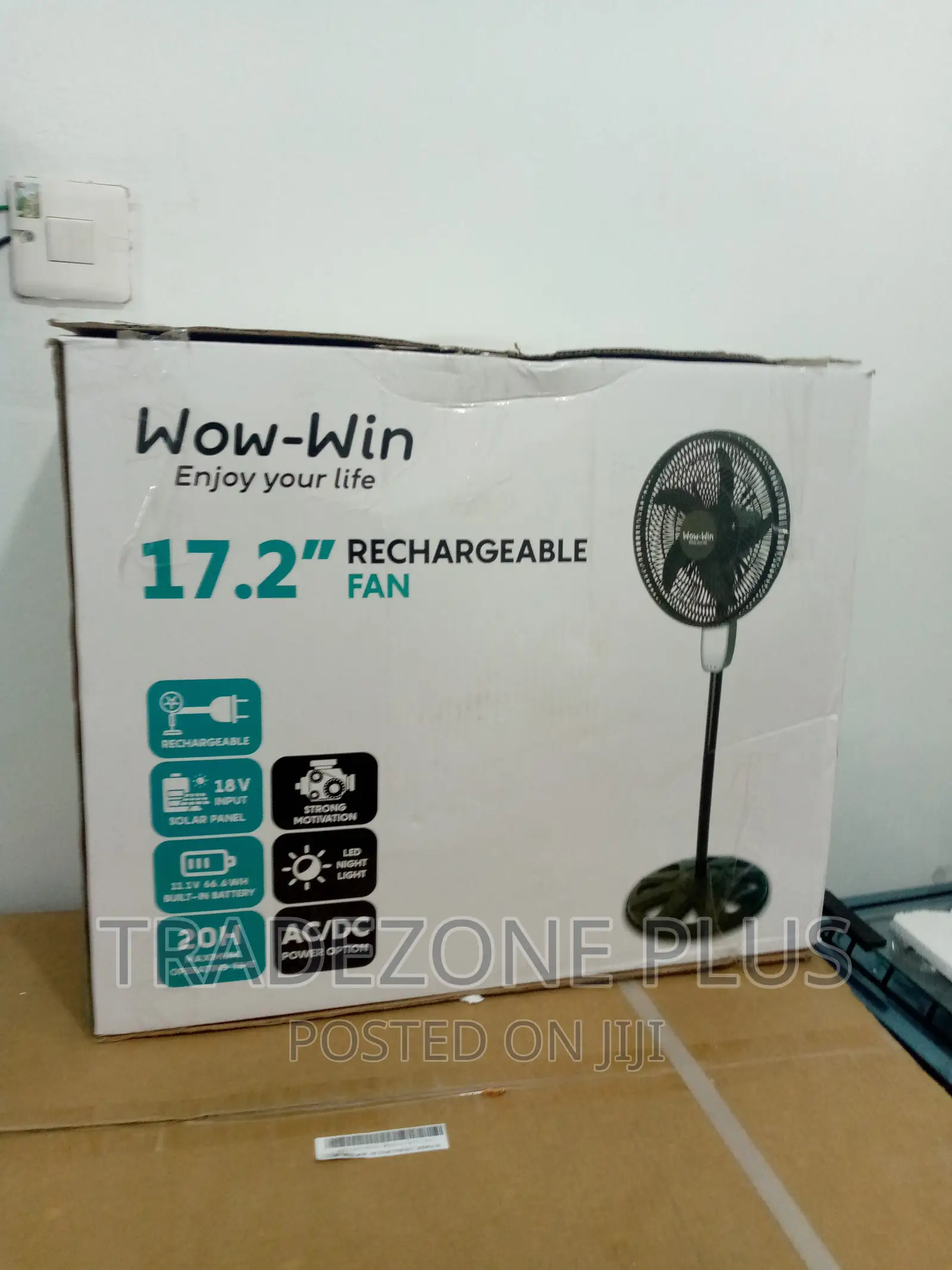 Wow Win 17.2 Inches Standing Fan/ 