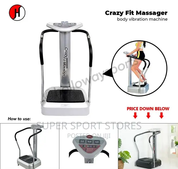 crazy fit massage vibration machine price Electric Super Crazy Fit Massage Vibration Exercise Platform Machine Whole  Body main image 1