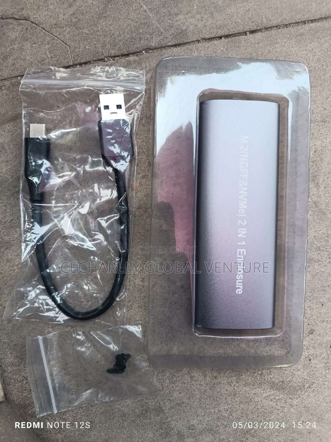 M.2 SSD to USB (Combo Enclosure )