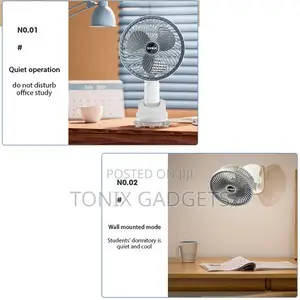 Konfulon Handheld Clip-on Desk Fan - Multiple Mode of Use
