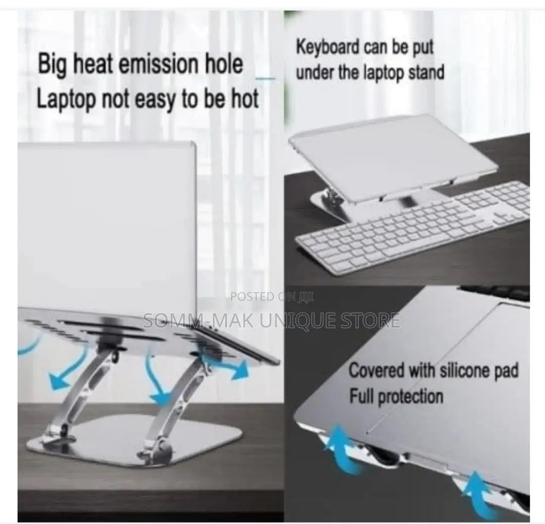 Laptop Stand + Holder Table Desk-360° Rotation