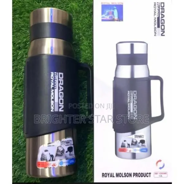 Dragon Stainless Steel Hot/Cold Water Flask- 1.2l