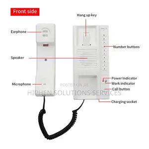Calling Intercom Secure Interphone Handsets Extendable