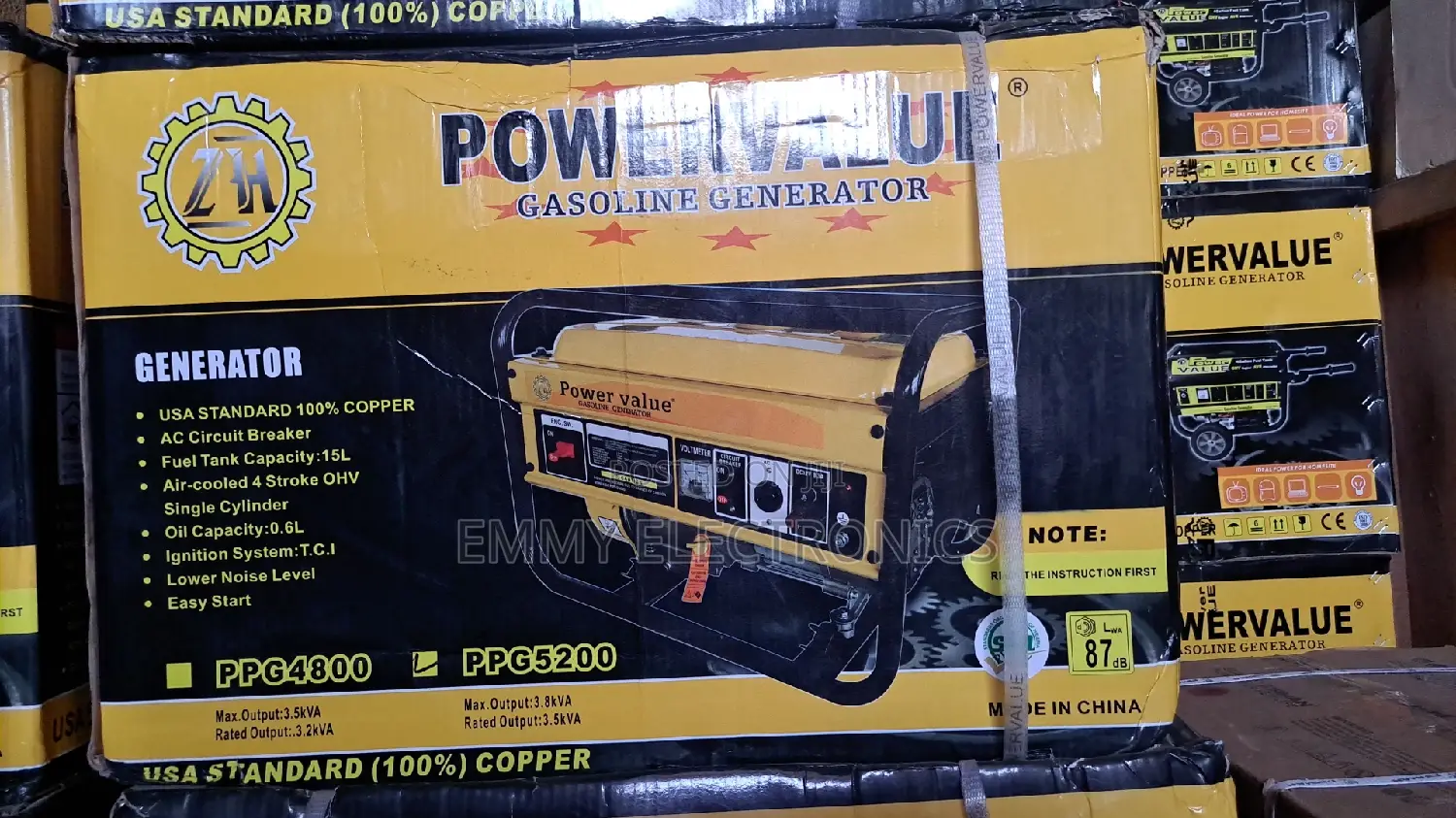 3.5kva Power Value Petrol Generator 100% Copper