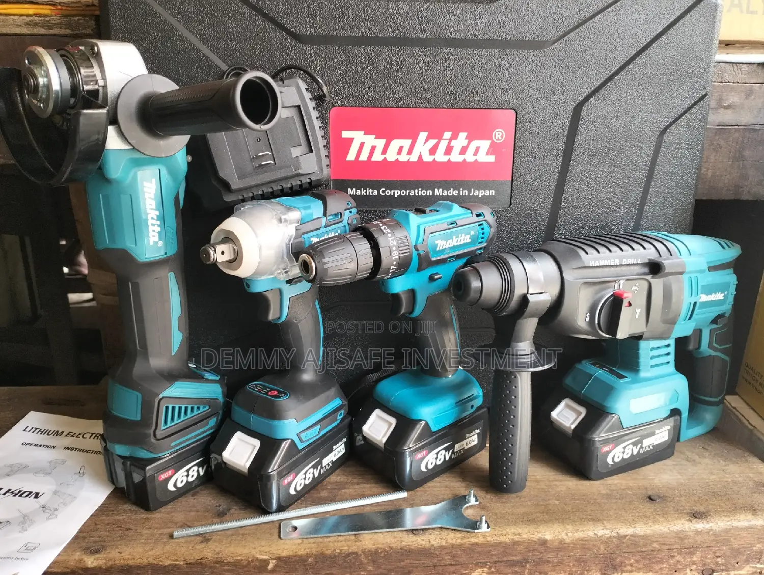 Makita 4 in 1 Cordless Machine Set
