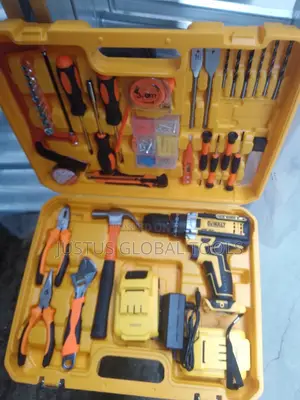 Set of Electrical Tools With Drilling Machine