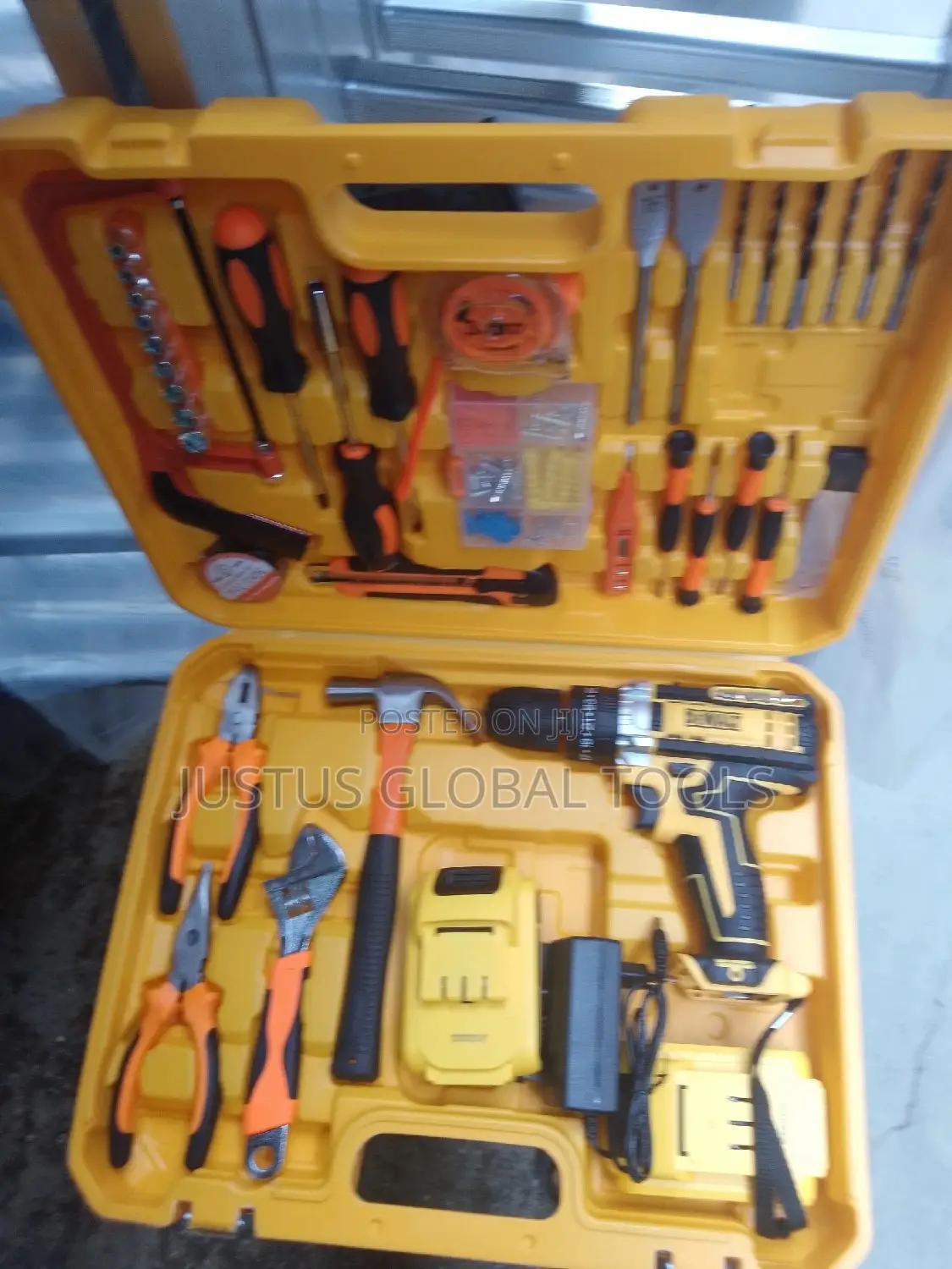 Set of Electrical Tools With Drilling Machine