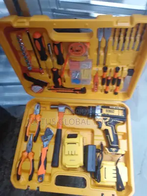Set of Electrical Tools With Drilling Machine