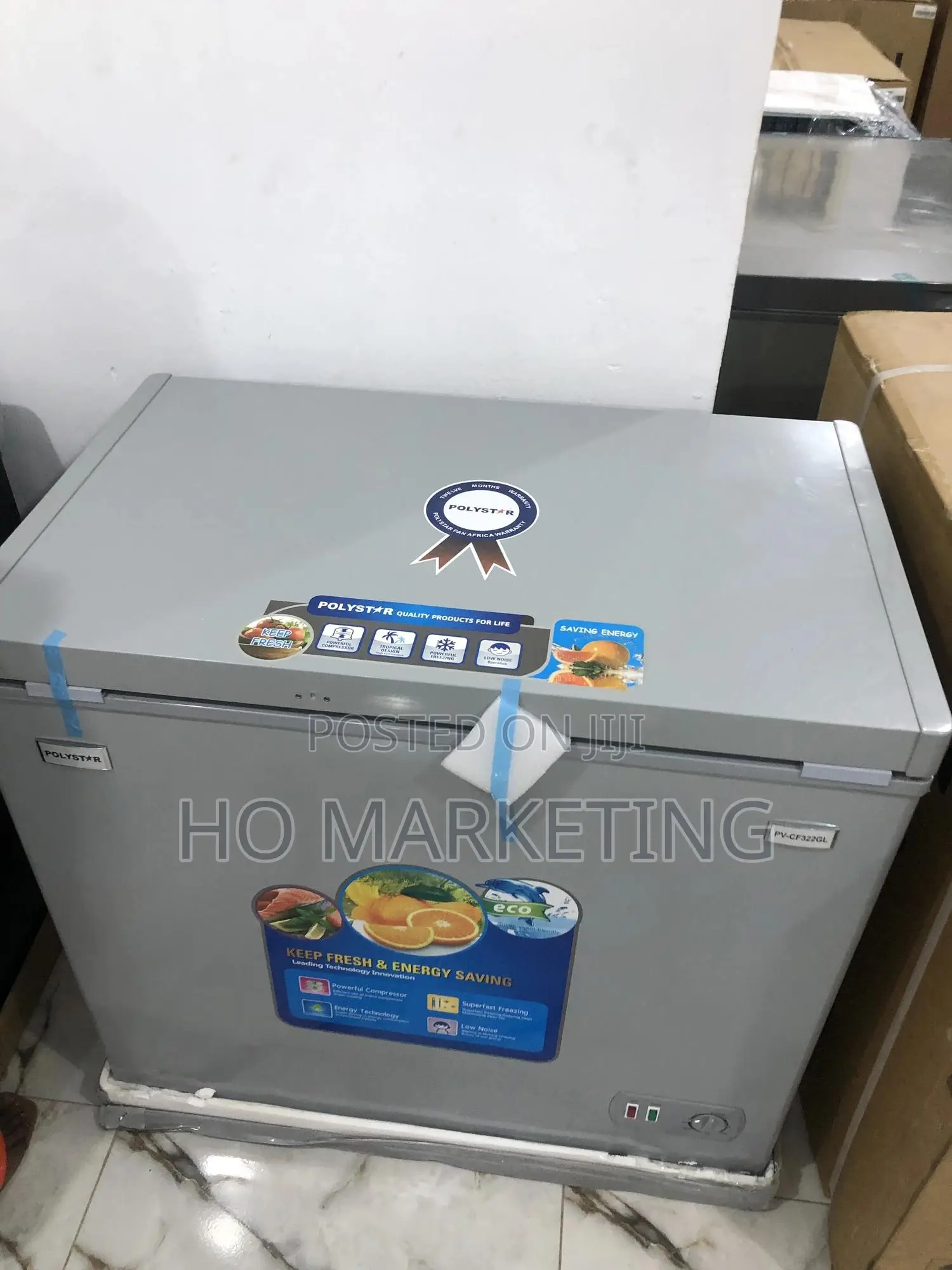 Polystar 200l Chest Freezer With Glass Sliding Door in Ikeja Kitchen