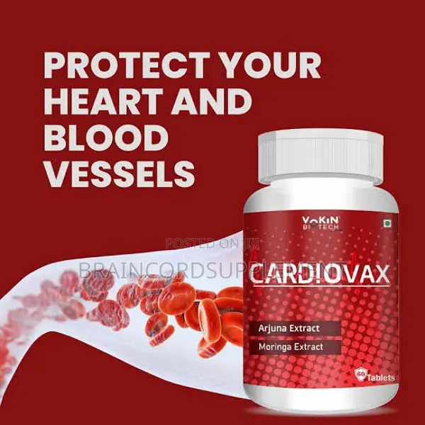 Vokin Bio Cardiovax Arjuna Moringa Extract 60 Capsules in Ikeja