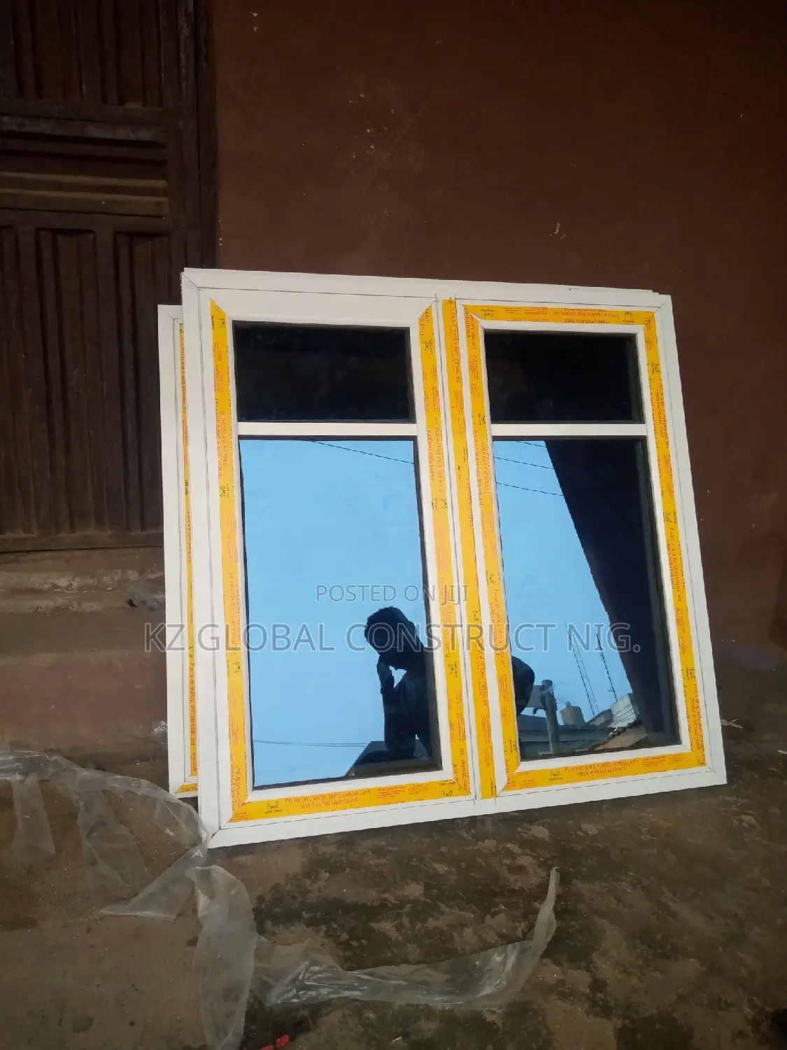 Aluminum Casement Window With Only Net Series 102