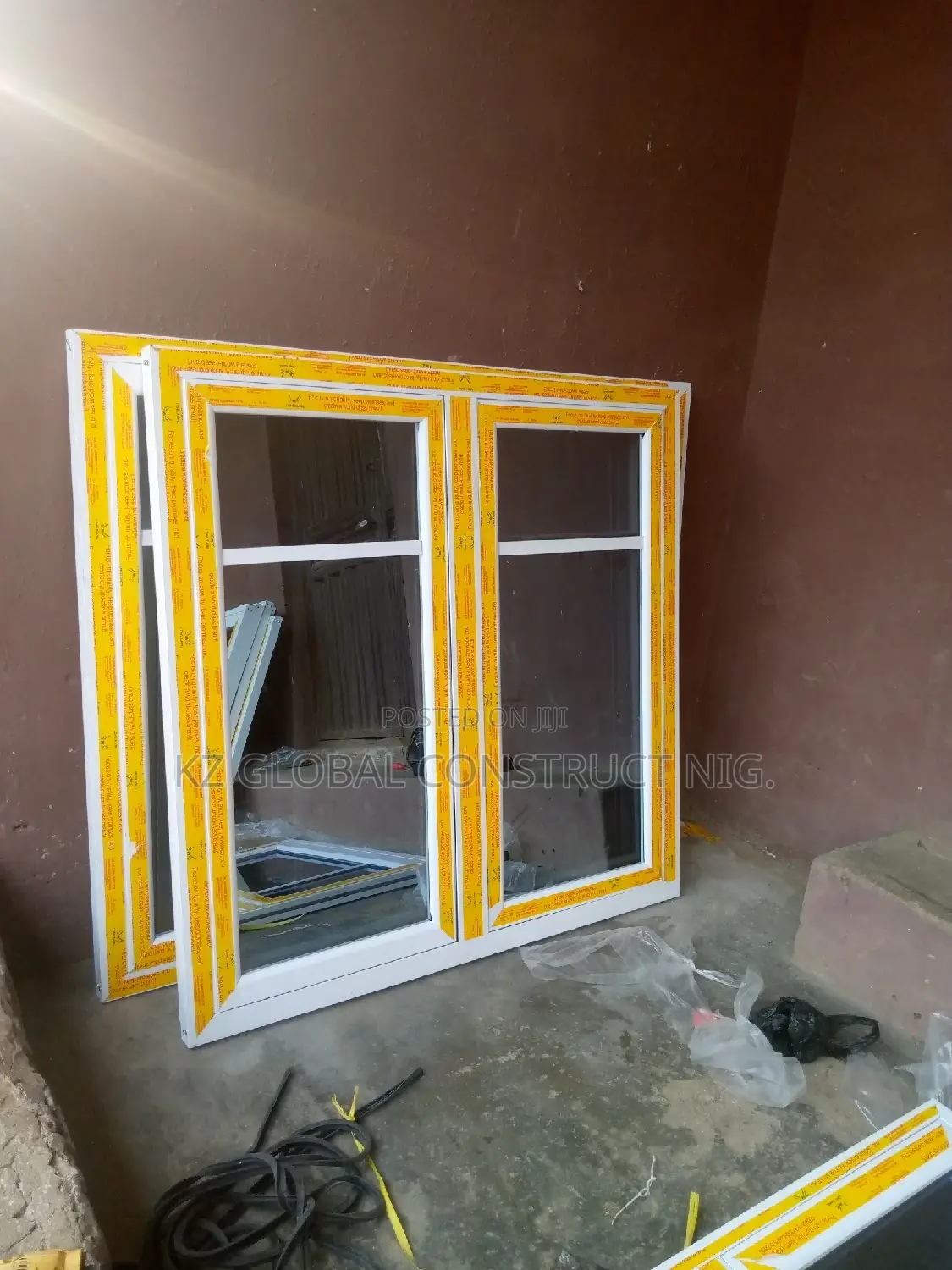 Aluminum Casement Window With Only Net Series 102