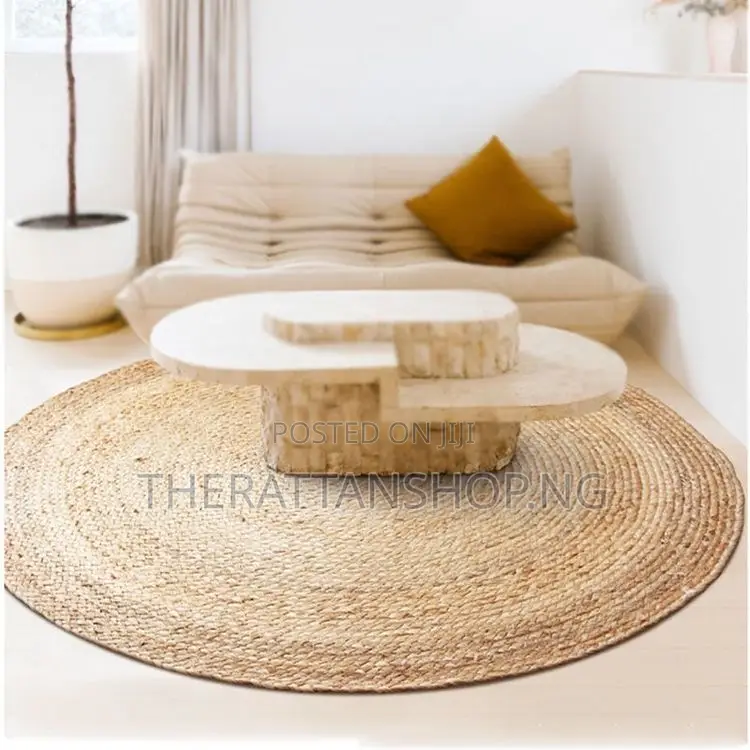 Raffia Floor Table Mat
