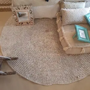 Raffia Floor Table Mat