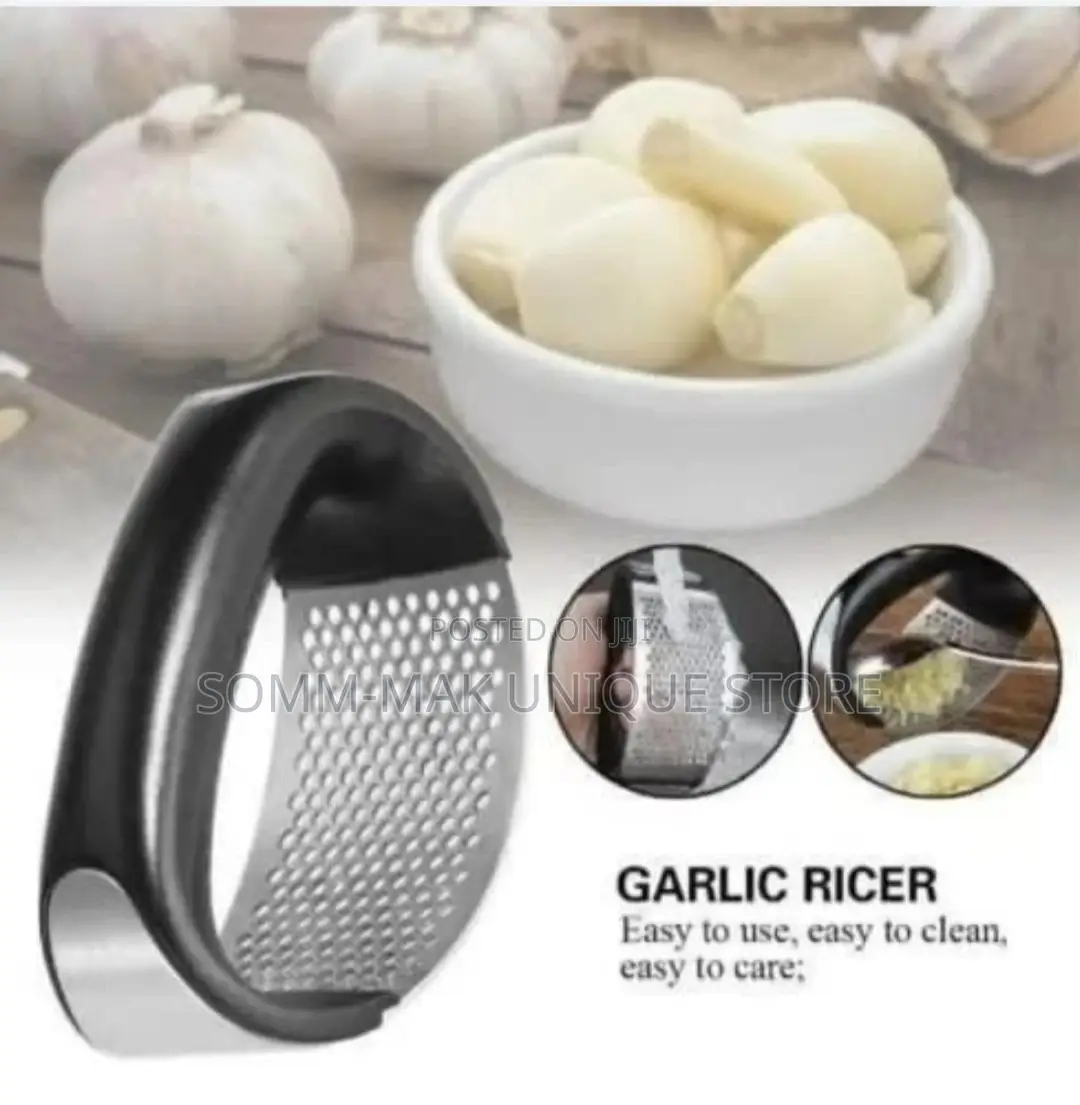 Garlic Press Crusher - Black