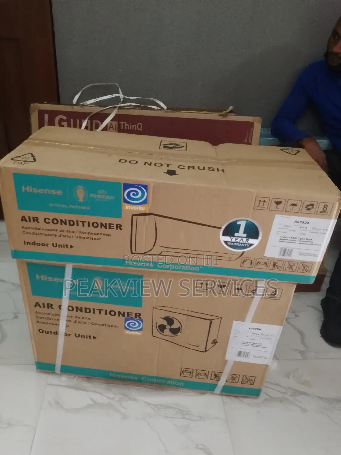 Copper Coil Hisense Inverter 1hp AC