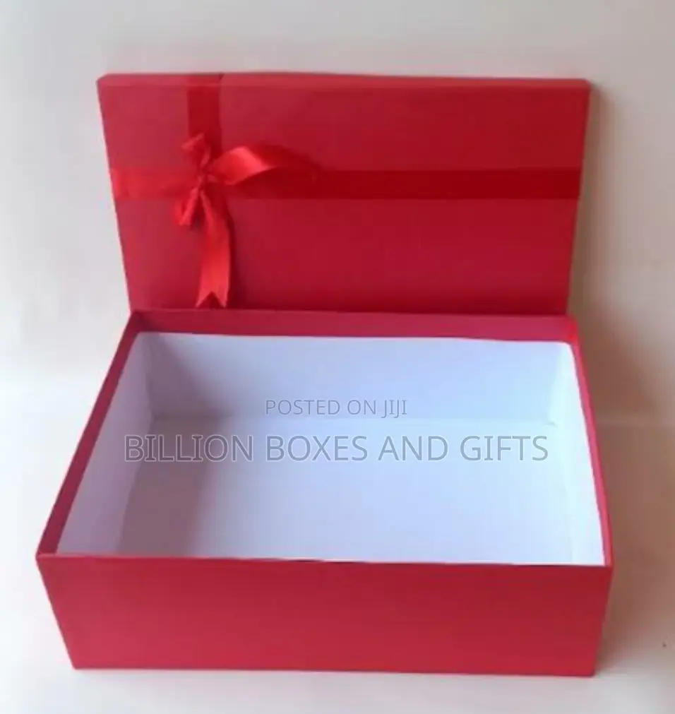 Red Gift Box With Ribbon in Ikeja Arts & Crafts, Billion Boxes And