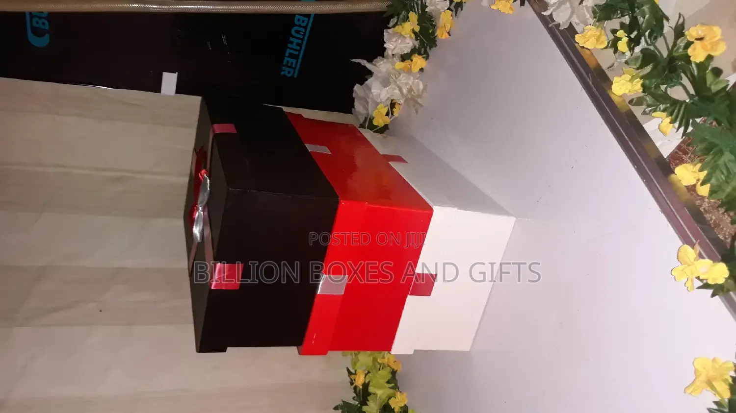 3 in 1 Gift Boxes. Red, Black and White