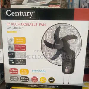 Century Rechargable Wall Fan 18 Inches
