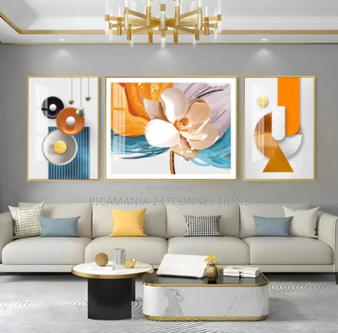 Luxury Interior Abstract Artwork Frames