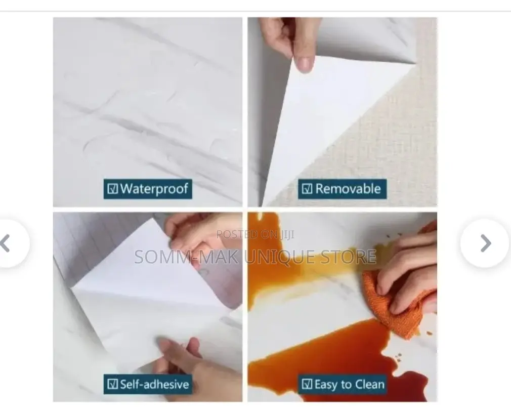 Marble Wall Sticker - White