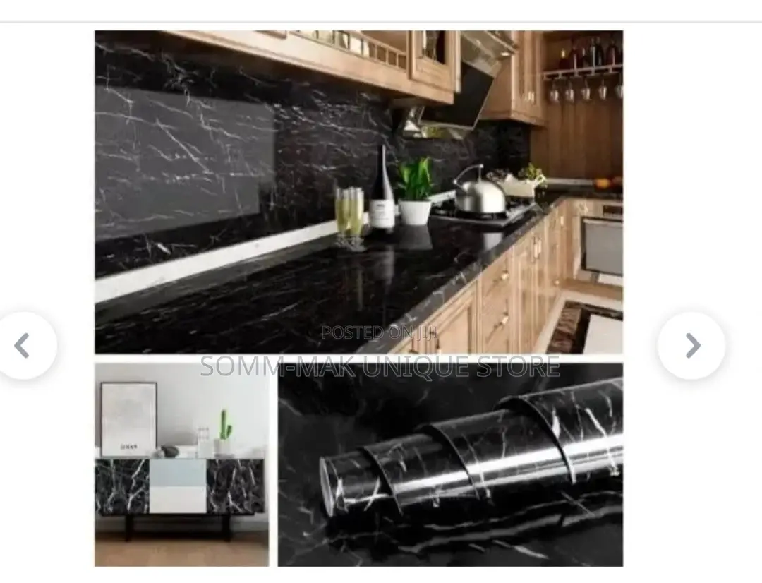 Marble Wall Sticker - Black