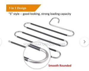 S-Shaped Metal Trouser Hangers -5 Layers