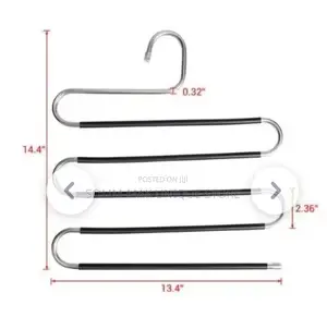 S-Shaped Metal Trouser Hangers -5 Layers