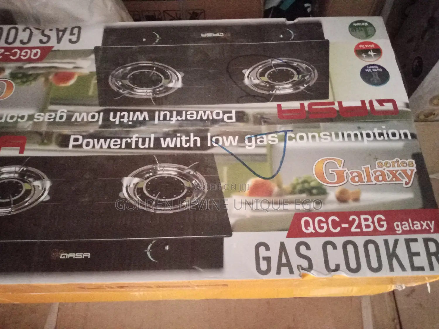 Qasa Table Glass Top Gas