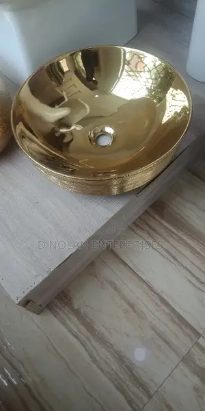 High Quality Gold Counter Top Basin