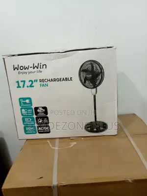 New In Wow-win Rechargeable Fan-17.2''