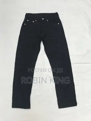 Levi’S 501 Black Jeans Trousers W28 L40