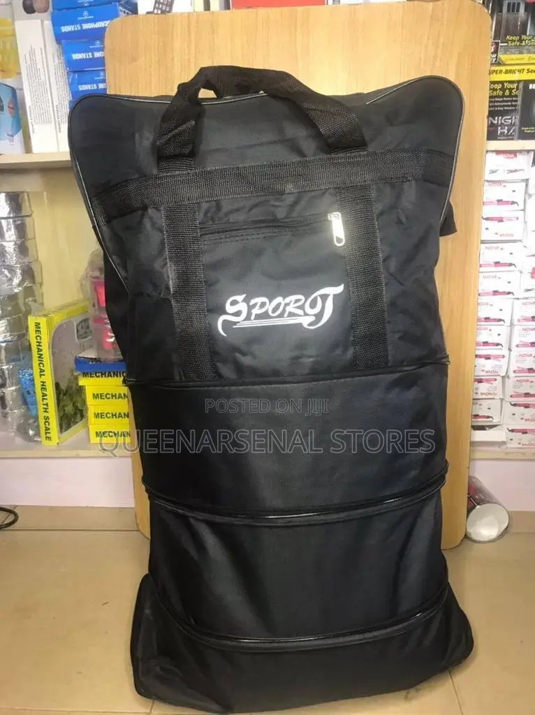 Collapsible High Quality Leather Traveling Bag