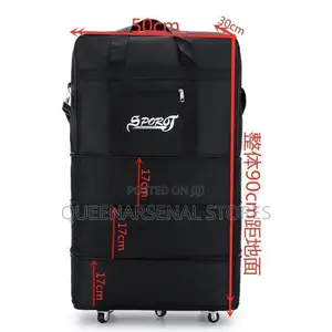 Collapsible High Quality Leather Traveling Bag