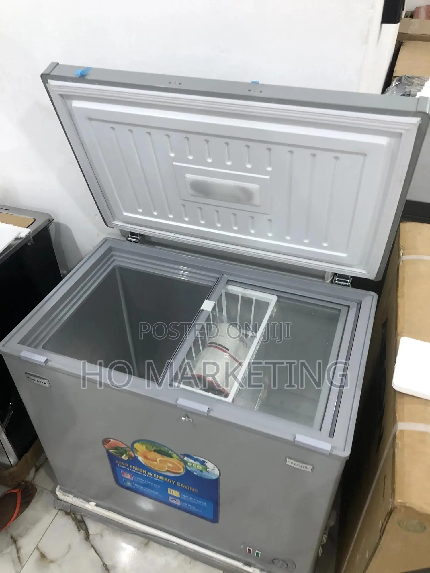 Fast Freeze Deep Freezer 200l Polystar Glass Door