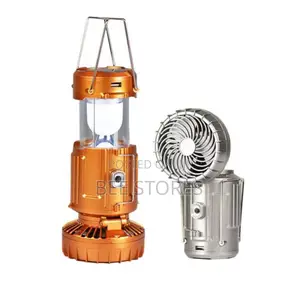 Solar Charging Camping Light With Fan
