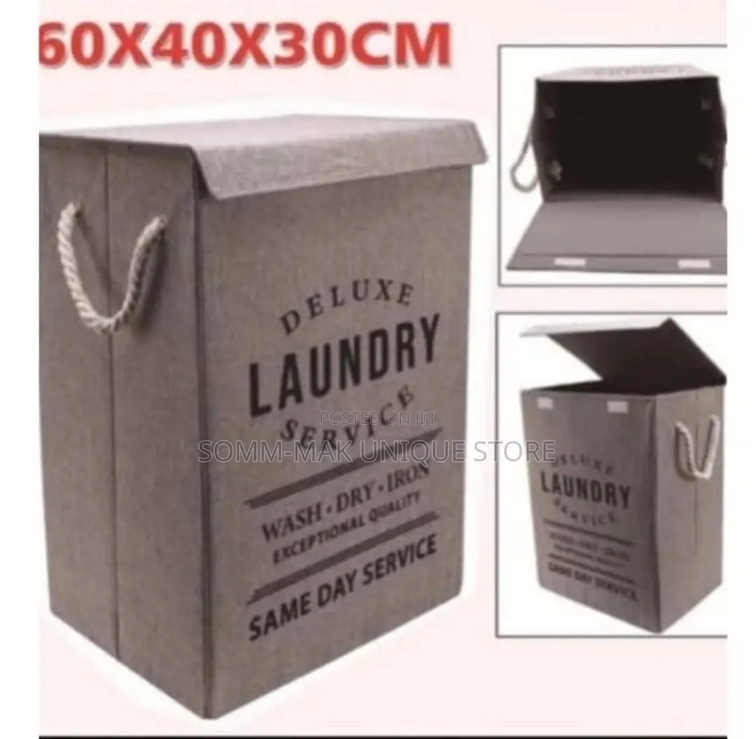 Deluxe Foldable Laundry Box With Cover