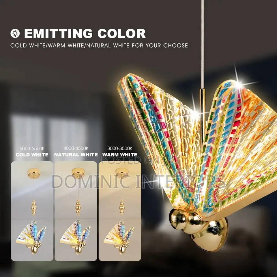 Led Butterfly Pendant