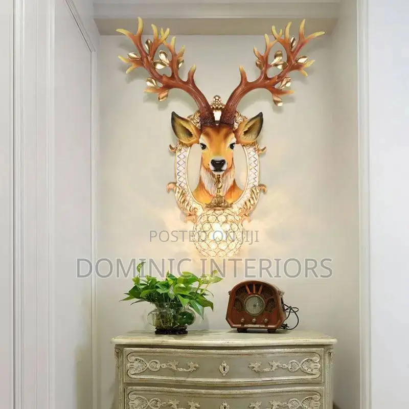 Antelope Deer Crystal Wall Lamp